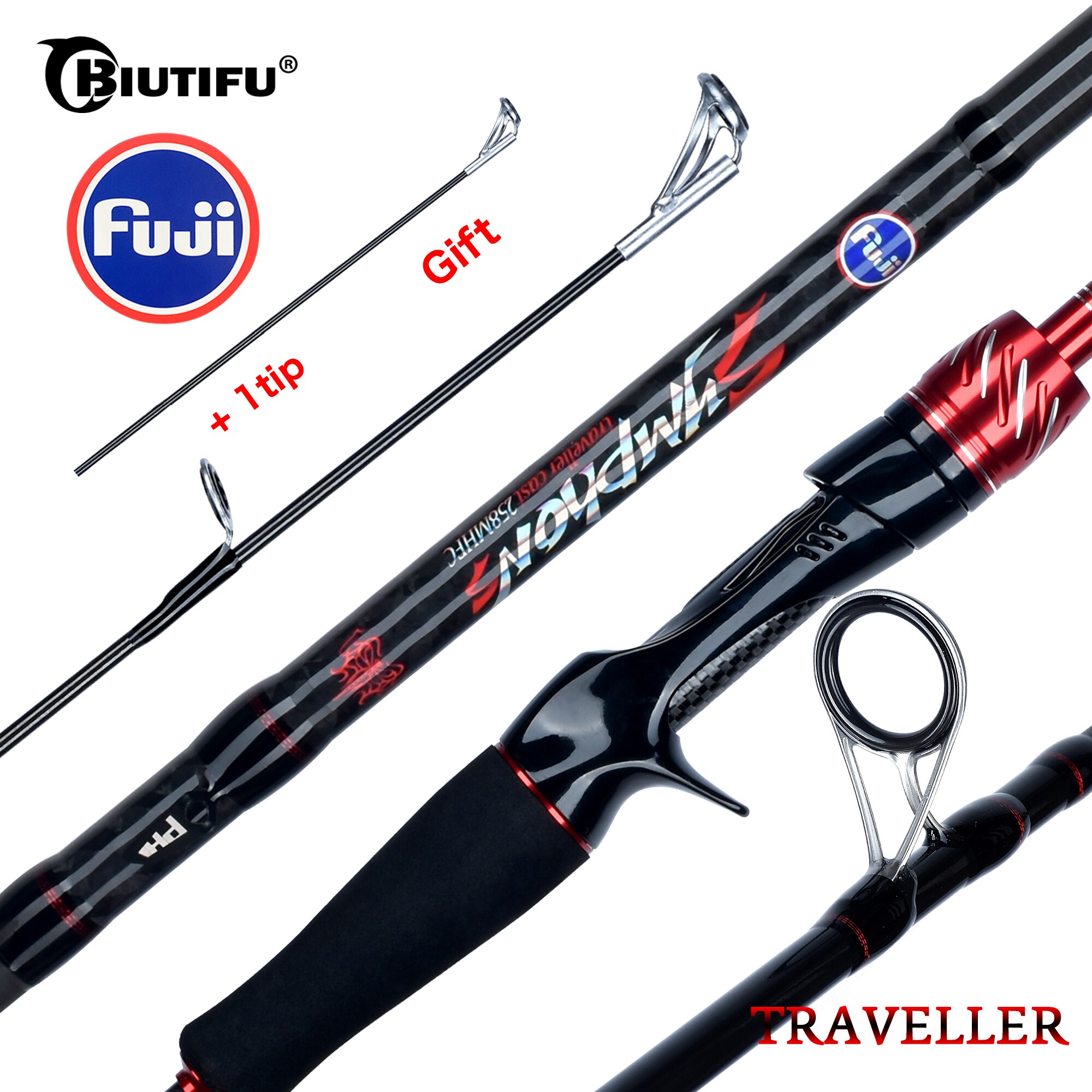 Fishing Rod Ice - Fundición de spinning para viajeros de