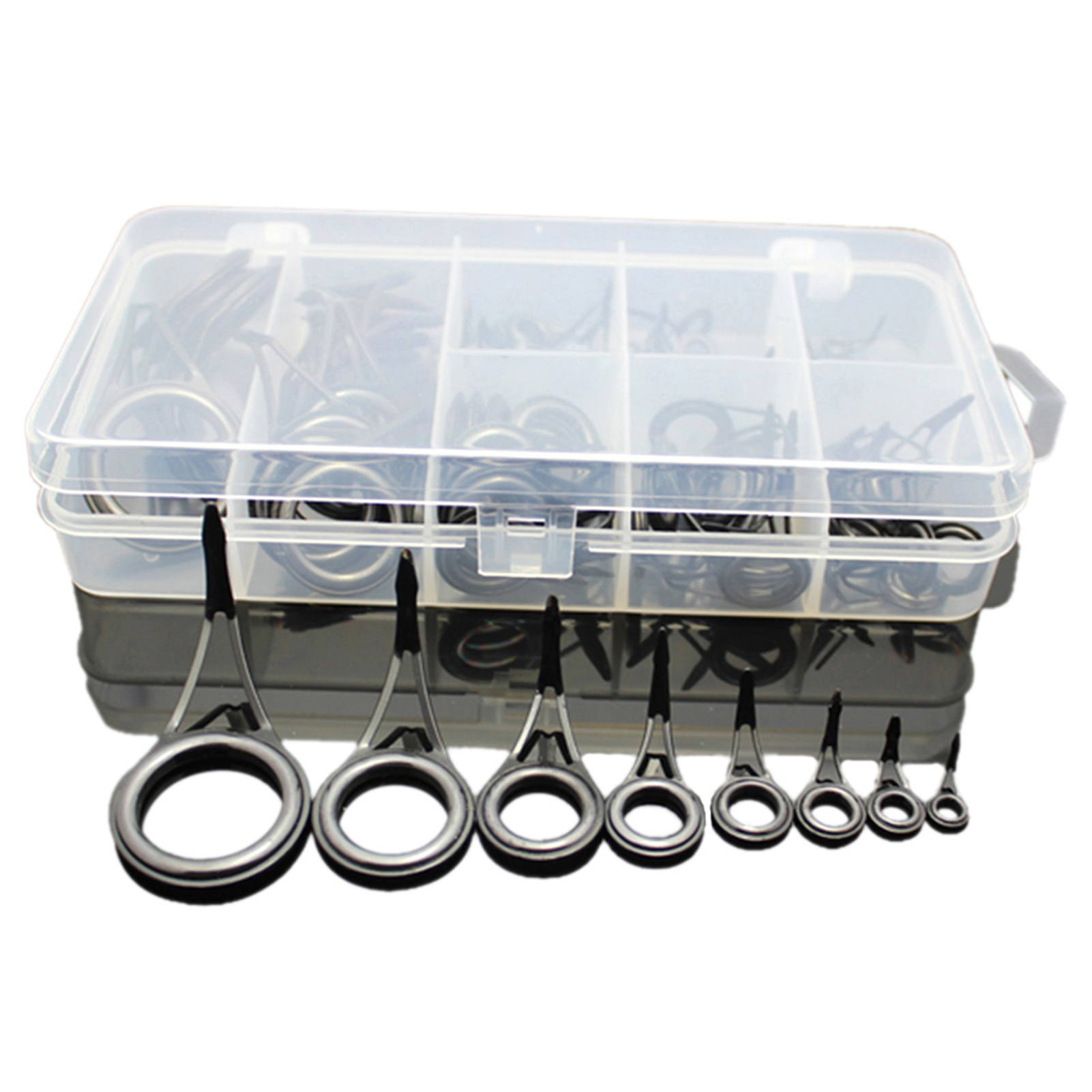 75 Uds., varios tamaños, punta - Fishing Rod Guide Replacement reseña y precio
