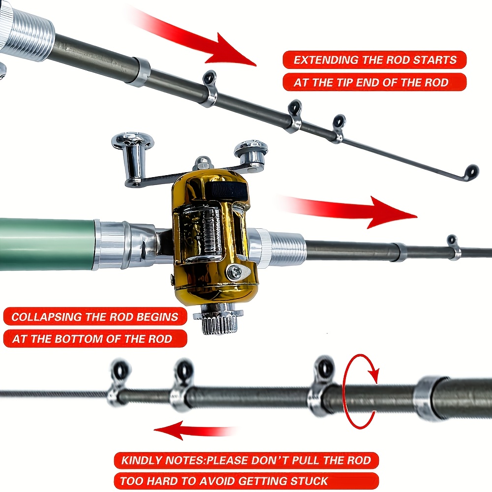 Juego combinado de carrete y c - Fishing Rod Ice reseña y precio