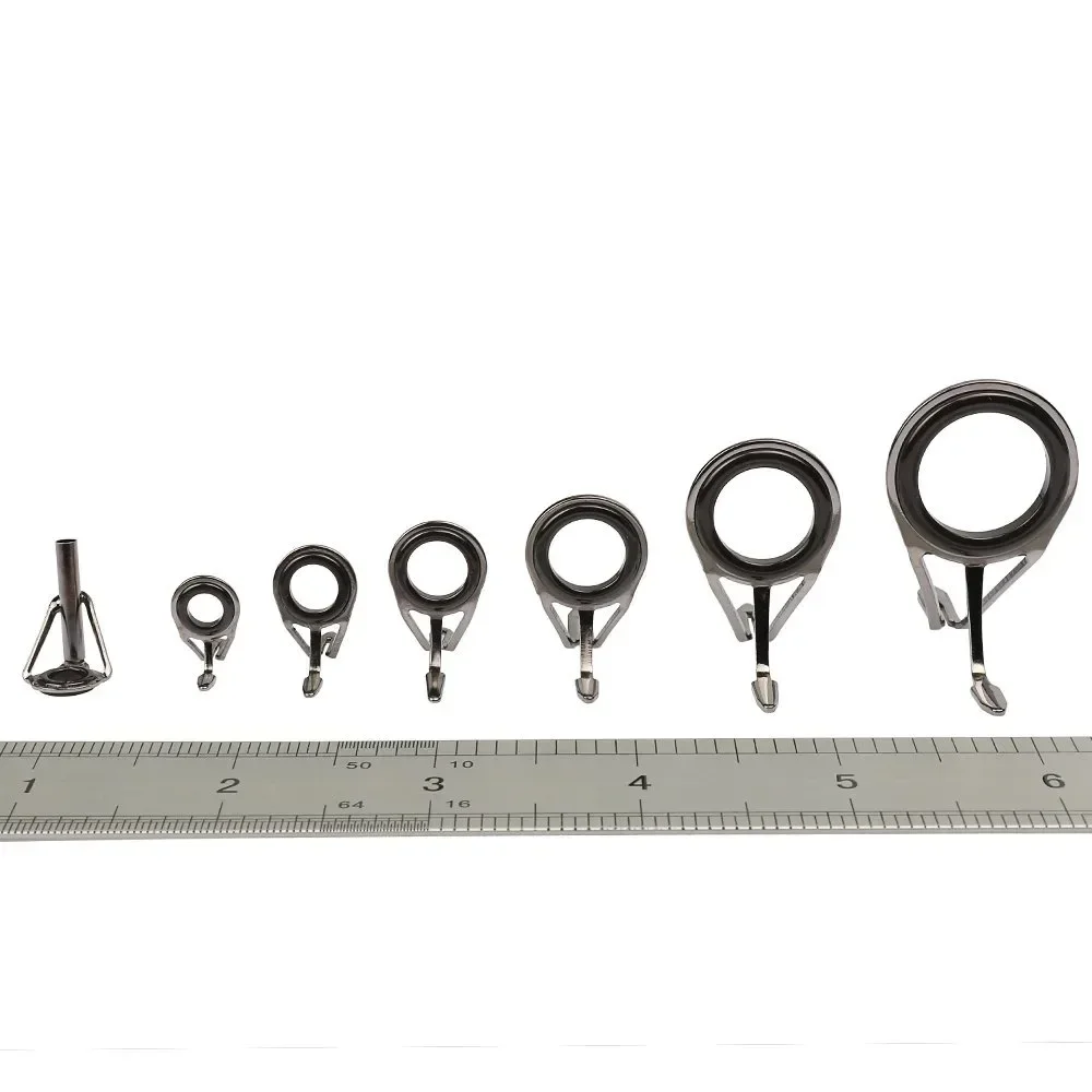 7 unids/set aparejos de pesca  - Fishing Rod Guide Replacement reseña y precio